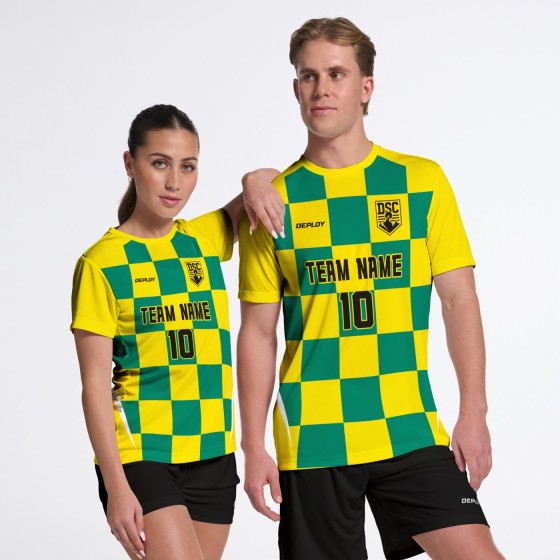 Flight Jersey Checkers Yellow